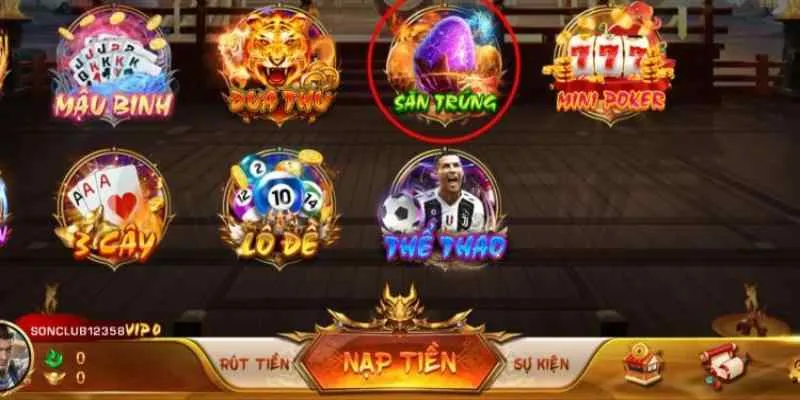 săn trứng sonclub - tựa game mới lạ chinh phục mọi cược thủ