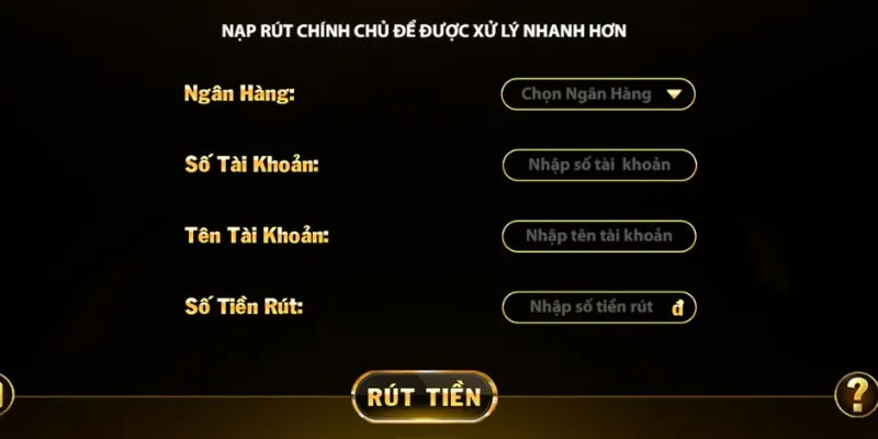 rút tiền sonclub chỉ bao gồm 3 bước