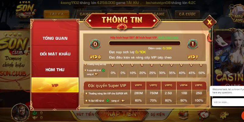 ưu đãi khuyến mãi sonclub dành cho thành viên vip